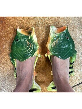 Fish slippers, Fintastic slippers, unisex, non slip, beach, pool